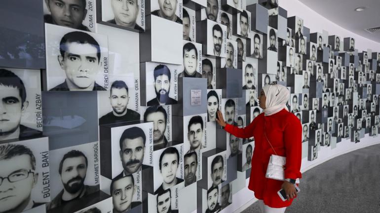 ANKARA, TURKIYE - JULY 15: People visit the 15 July Democracy Museum during the July 15 Democracy and National Unity Day in Ankara, Turkiye on July 15, 2023. (Photo by Halil Sagirkaya/Anadolu Agency via Getty Images)