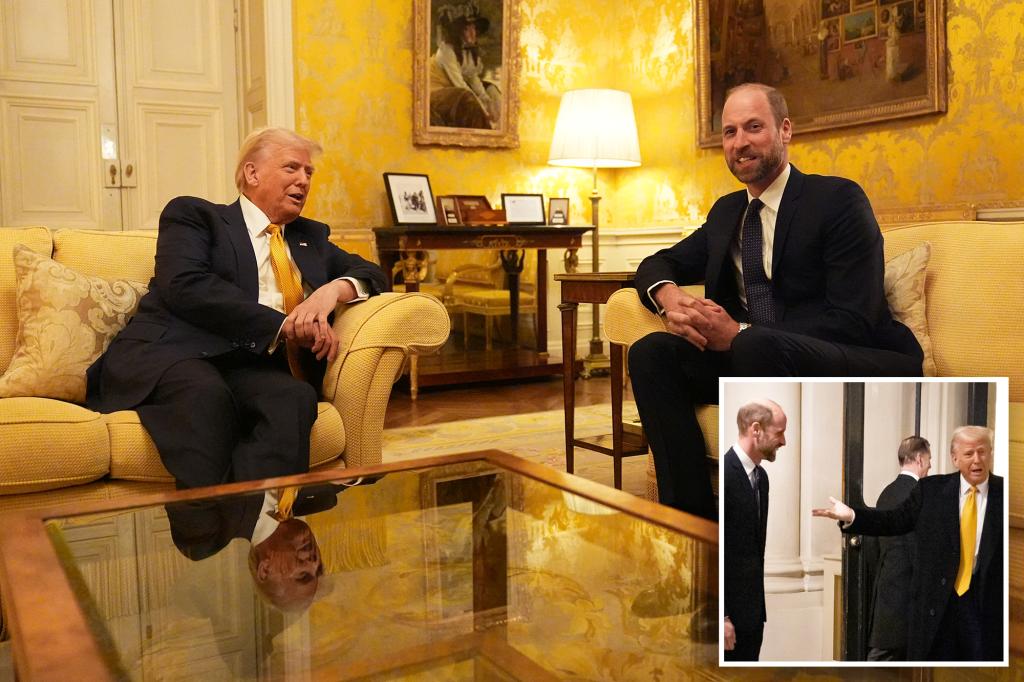 ترامب يلتقي بالأمير ويليام في باريس بعد حفل نوتردام ويصفه بـ”الرجل العظيم”