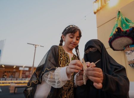 ركن الأطفال يجذب زوار مهرجان الوليمة السعودي