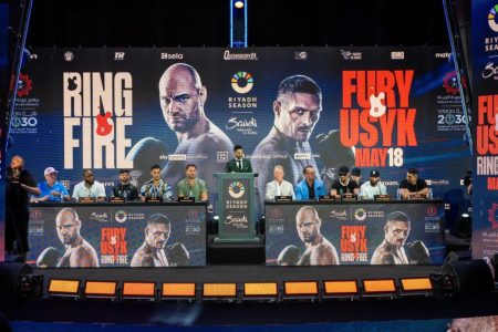 “آل الشيخ” يعلن النزال المرتقب بين أوزيك وفيوري في موسم الرياض