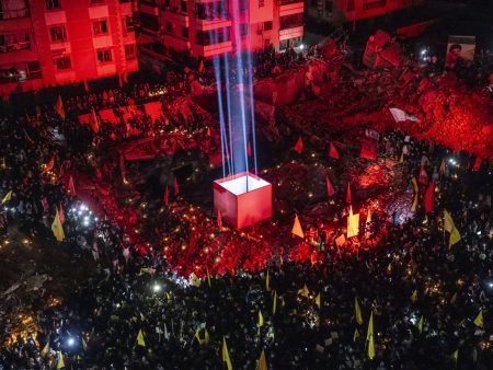 مسيّرة إسرائيلية تحلق فوق بيروت وإحياء ذكرى نصر الله بالضاحية