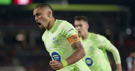 مايوركا 1-5 برشلونة – رافينيا يسجل ثنائية ليعود برشلونة إلى طرق الفوز على مايوركا