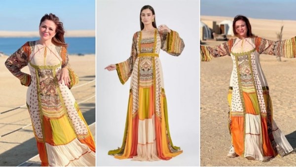 إلهام شاهين تتألق بعباءة باهظة الثمن في الفيوم | شاهد