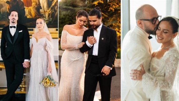 مشاهير ودعوا العزوبية ودخلوا عش الزوجية في 2024.. صور