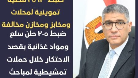 ضبط 2563 قضية تموينية بمضبوطات 205 أطنان خلال حملات بالجيزة