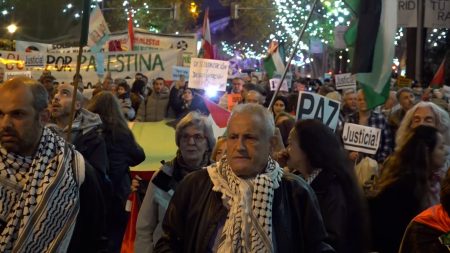 مظاهرات بمدن إسبانية ضد جرائم الاحتلال الإسرائيلي