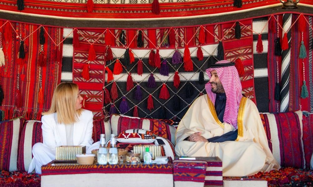 ولي العهد ورئيسة وزراء إيطاليا يوقعان اتفاقية إنشاء مجلس الشراكة الاستراتيجية بين البلدين