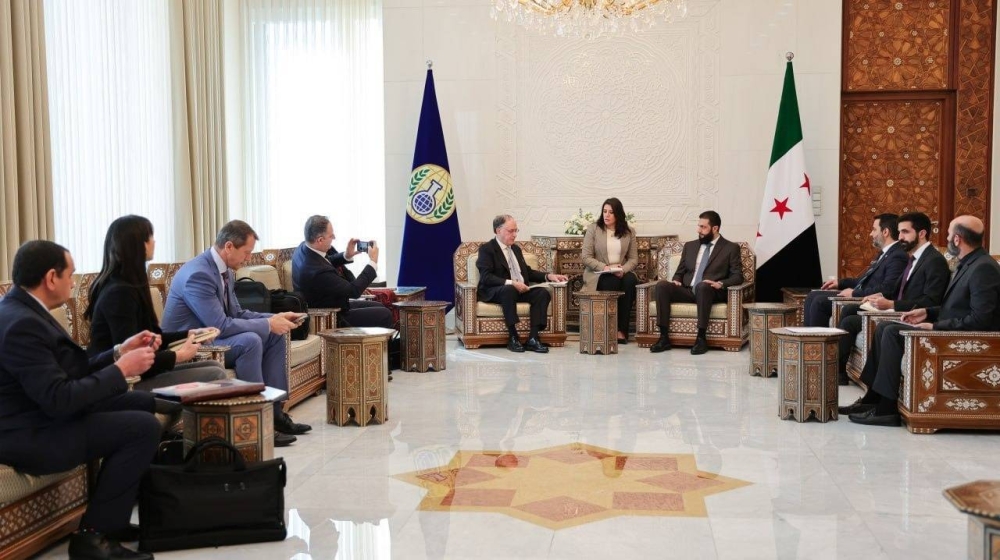 بعد لقائه بالشرع.. أرياس: نضع الأساس لإغلاق ملف الأسلحة الكيميائية في سورية