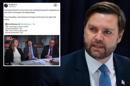 JD Vance Rips 'Orwellian “المدعين العامين من أجل” تجريم الكلام “، يقول إنه سيعوق العلاقات بين أوروبا والولايات المتحدة