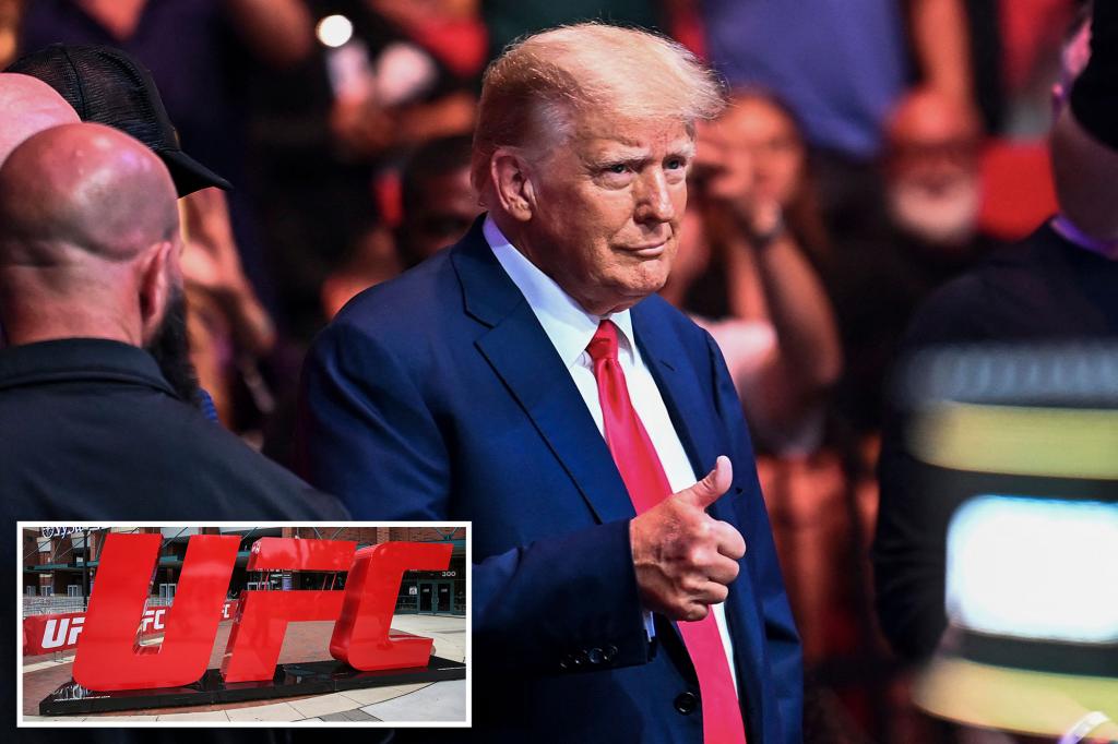 ترامب لحضور معارك UFC في فلوريدا مع فريق الممثلين المرصعين بالنجوم-بما في ذلك Elon Musk