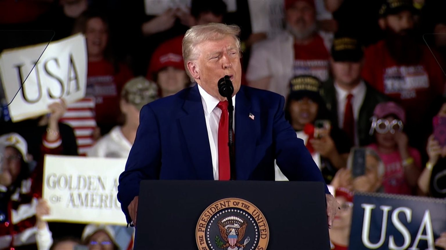 ما أبرز ما جاء في كلمة ترامب بمناسبة مرور 100 يوم على توليه الرئاسة؟