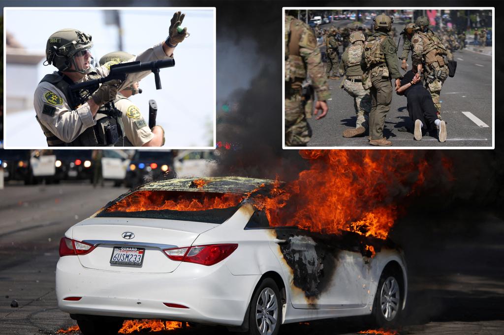 يدعي DHS أن LAPD انتظرت ساعتين للرد على الاحتجاجات على غارات الهجرة