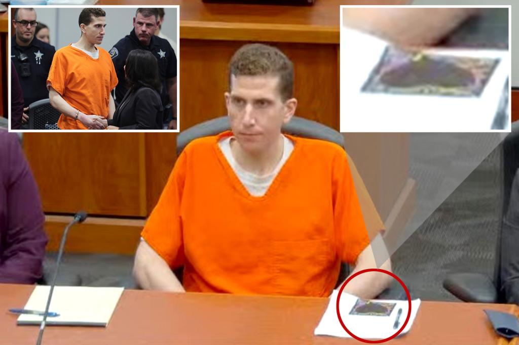 أعطى برايان كوهبرجر صورة القلب الغريبة لمحاميه بعد استماع الحكم