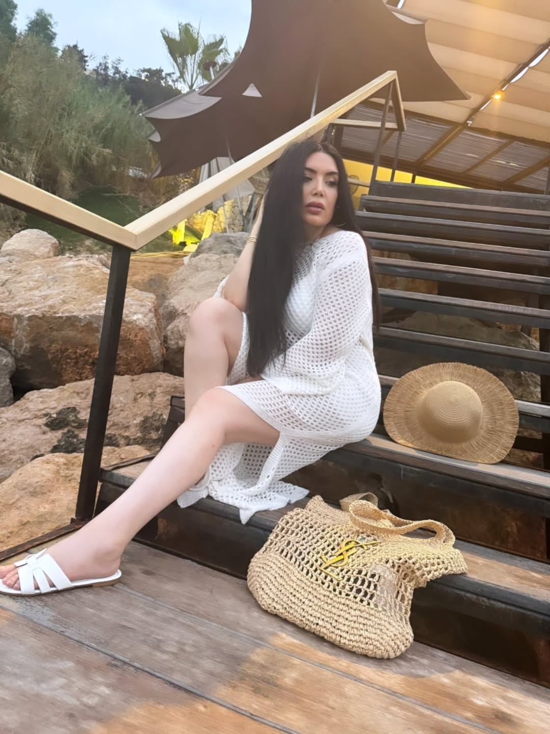 May be an image of 1 person and espadrilles