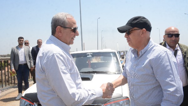 محافظ الغربية ووزير الموارد المائية والري يتفقدان مجرى نهر النيل فرع رشيد بكفر الزيات