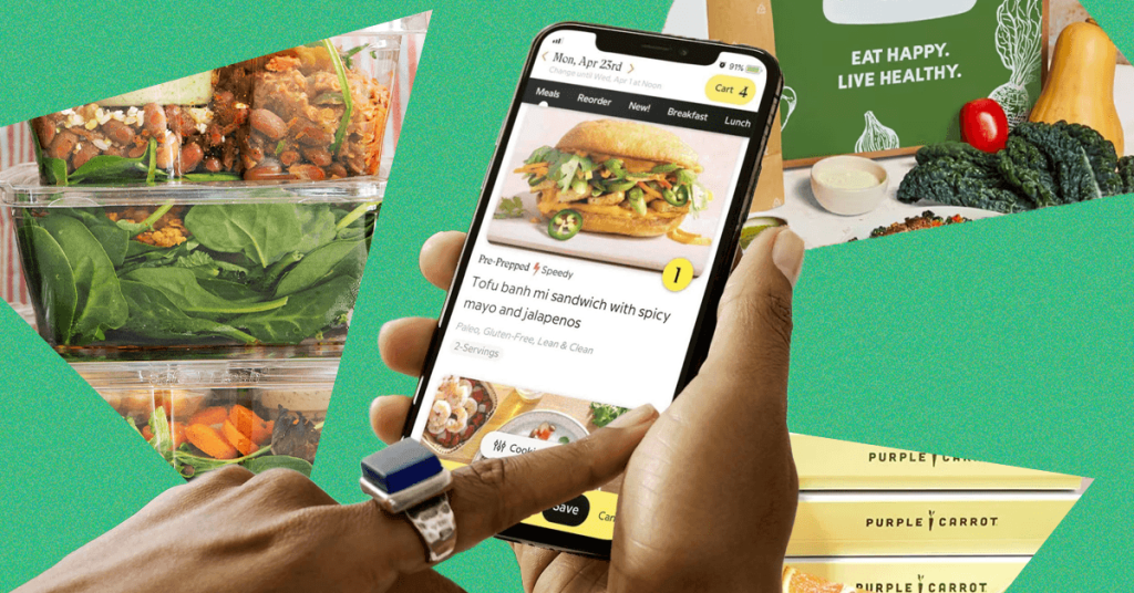 أفضل مجموعات الوجبات النباتية وخدمات التوصيل