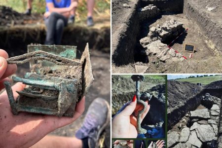 اكتشاف صندوق برونزي من الإمبراطورية الرومانية القديمة في رومانيا