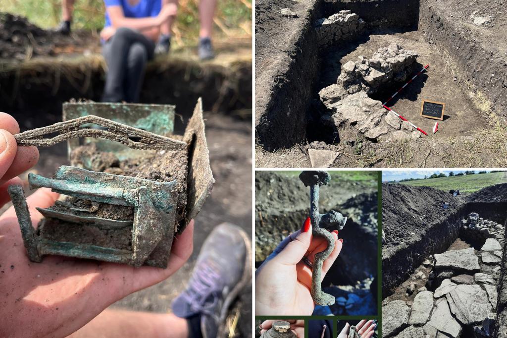 اكتشاف صندوق برونزي من الإمبراطورية الرومانية القديمة في رومانيا