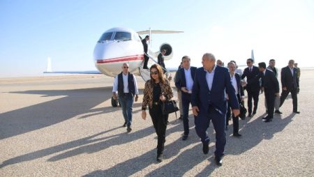 لافتتاح المعرض الزراعي الثاني..  محافظ الوادي الجديد يستقبل وزيري التنمية المحلية والزراعة