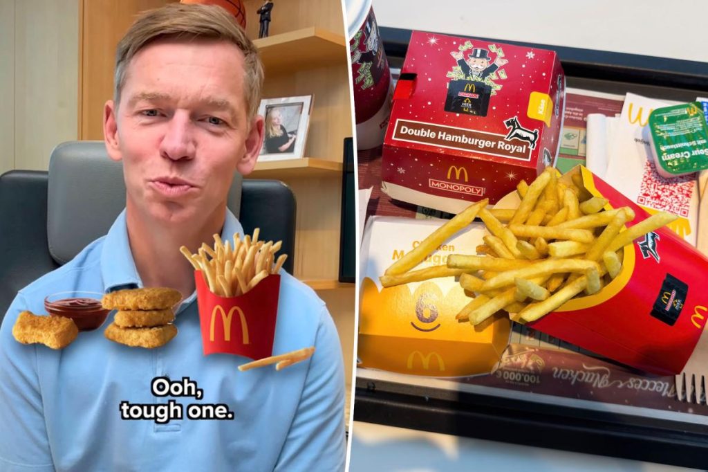 يشارك الرئيس التنفيذي لشركة ماكدونالدز عنصر القائمة المفضل في بطولة المعجبين