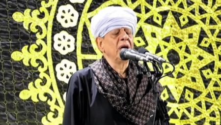 عميد المنشدين ياسين التهامي يُشعل الليلة الكبيرة لمولد الدسوقي| صور