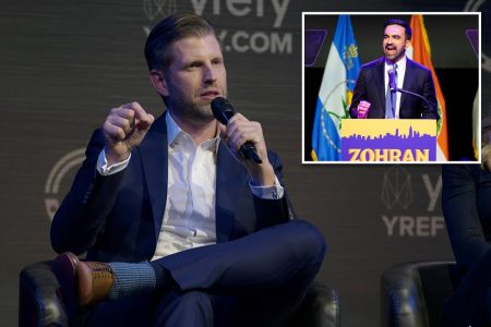 إريك ترامب يصف زهران ممداني بأنه “مجنون”، ويقول “لا يمكننا السماح” للاشتراكية بالانتشار في جميع أنحاء البلاد في حدث Turning Point USA