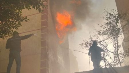 بعد احتراق شقتها.. التضامن الاجتماعي تقدم دعما لأسرة في المنوفية.. صور