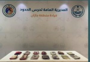حرس الحدود بجازان يحبط تهريب 15 كيلوجرامًا من الحشيش المخدر