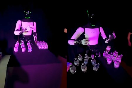 روبوت تسلا يحرج إيلون ماسك ويسقط بشكل مفاجئ في إحدى الحفلات