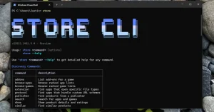 إمكانية تثبيت وتحديث تطبيقات متجر مايكروسوفت عبر سطر الأوامر