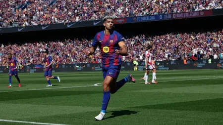 برشلونة يفرض سيطرته على الصدارة بهدف أراوخو ويوسع الفارق مع ريال مدريد