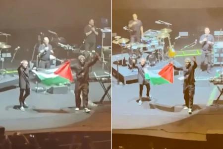 الشرطة السنغافورية تحقق بعد رفع العلم الفلسطيني في حفل فرقة بريطانية